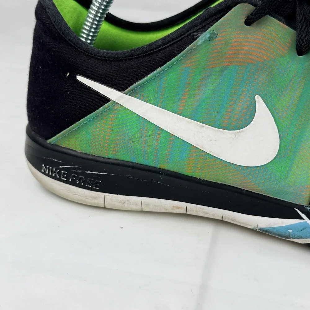 Womens Nike Free TR 6 PRT Running Shoes Sneakers Lime Green Blue Sz 9 Trainers - Picture 10 of 15